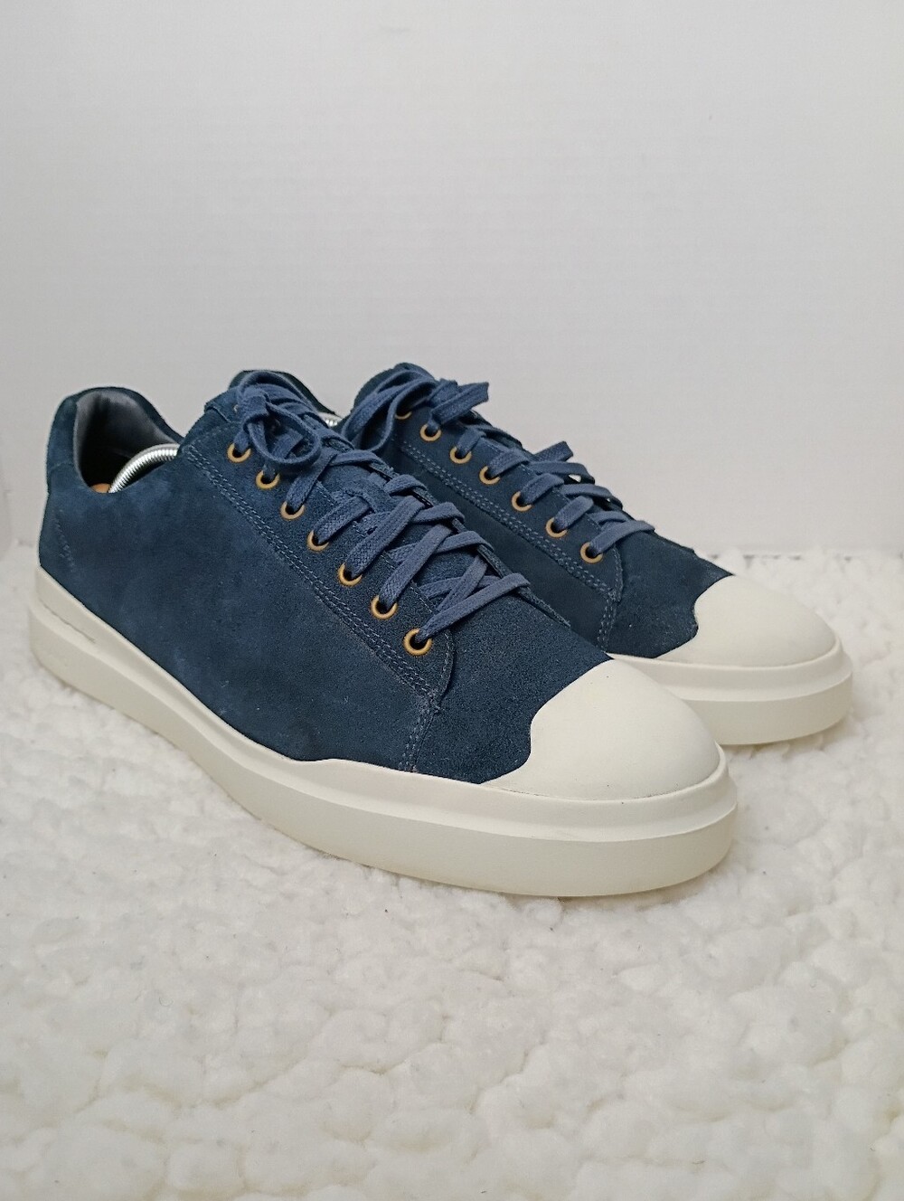 Cole Haan GrandPro Rally Cap Toe Navy Ink Ivory Men 11.5 M Sneakers C38329.